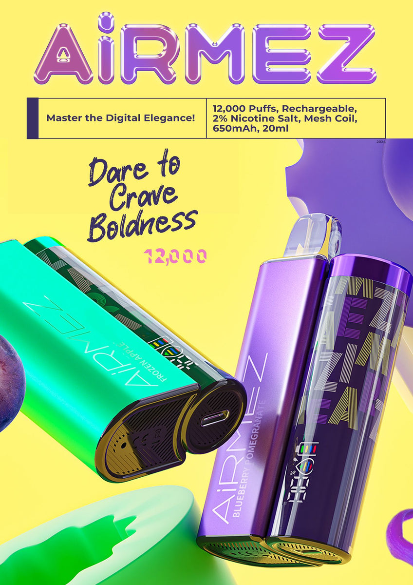 Airmez 12000 Puffs Disposable Vape | 10+ Flavours